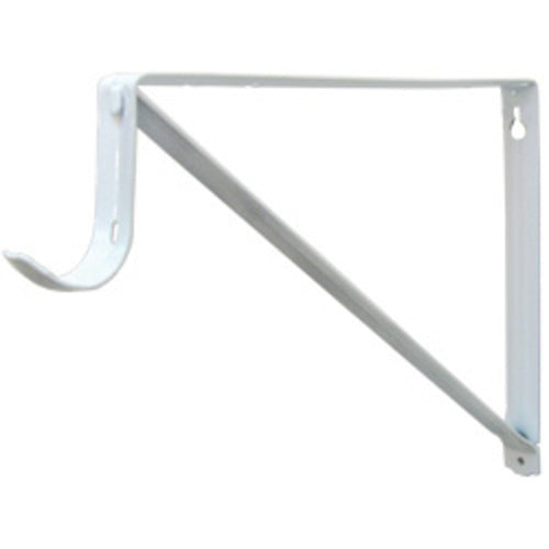 Stone Harbor Hardware Heavy-Duty Shelf Bracket with 3 Drop (White)