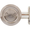 Stone Harbor Hardware Round Pocket Door Lock Hall/Closet Latch (2 3/8 Satin Nickel)