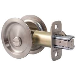 Stone Harbor Hardware Round Pocket Door Lock Bed/Bath Latch