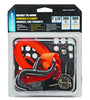 ProSource Ratchet Tie-Down S-Hook Polyester Webbed Orange