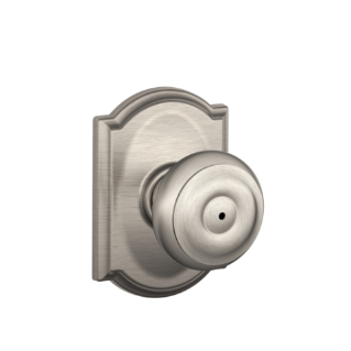 Schlage Georgian Knob with Camelot Trim Bed & Bath Lock