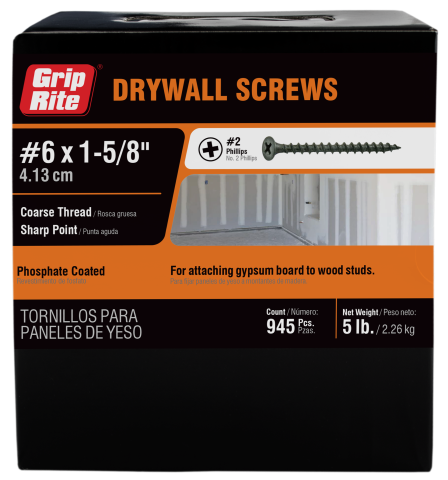 Grip Rite Coarse Thread Drywall Screws