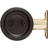 Stone Harbor Hardware Round Pocket Door Lock Passage with 2-3/8 Latch
