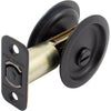 Stone Harbor Hardware Round Pocket Door Lock Privacy with 2-3/8 Latch