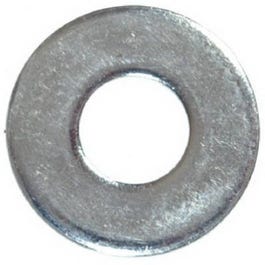 Flat Washers, Wide Pattern, Zinc-Plated Steel, 3/8-In., 5-Lbs.
