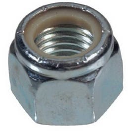 Nylon Insert Lock Nut, Zinc Plated Steel, Coarse Thread, 100-Pk., 1/4-20