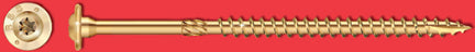STRUCTURAL SCREW 5/16 X 3 1/2 GOLD